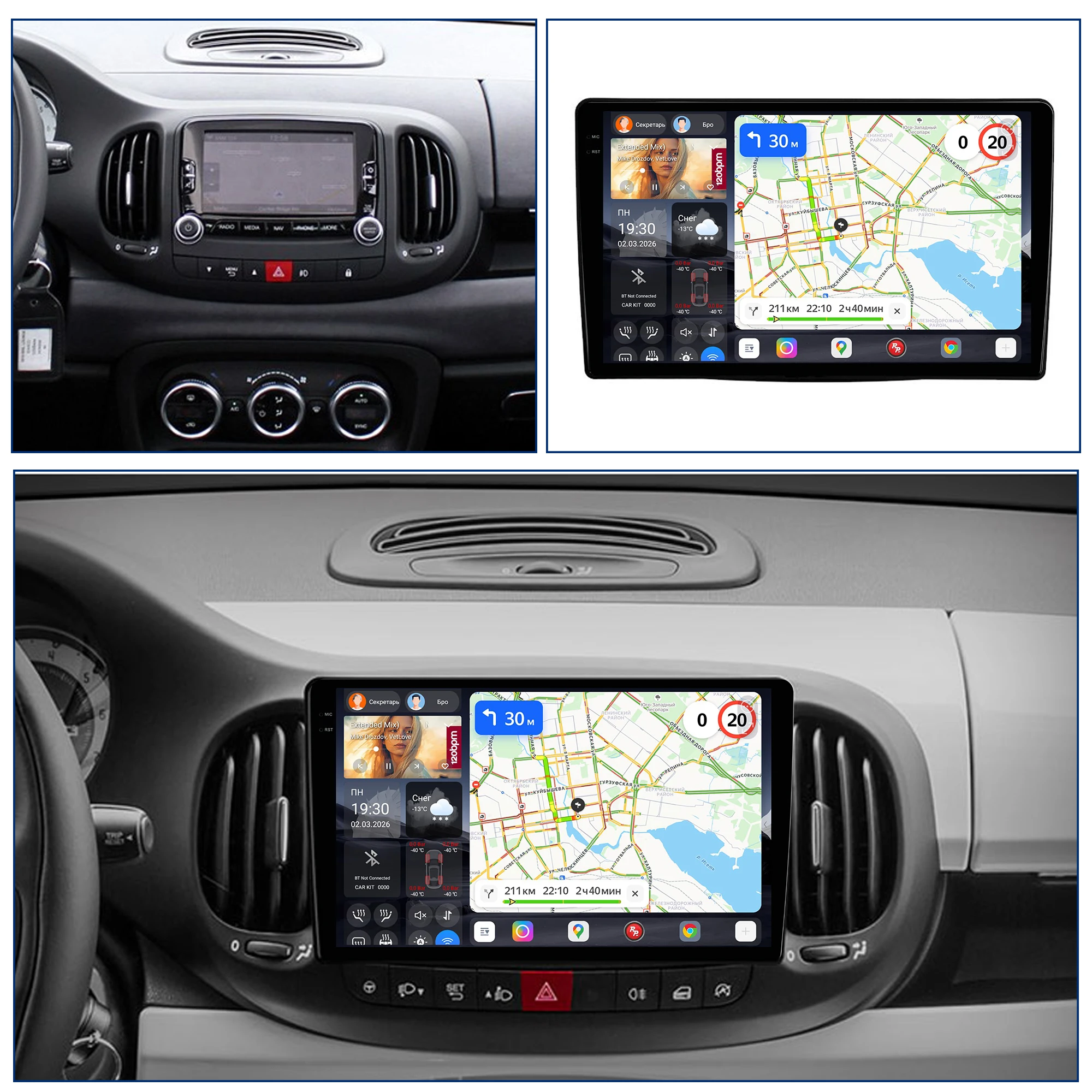 Redpower Katana 120W X 6CH Android Car Radio Player Screen for FIAT 500L 2012-2019 CarPlay Bluetooth Hi-Fi