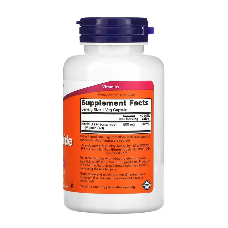 Niacinamide 500 mg 100 Capsules