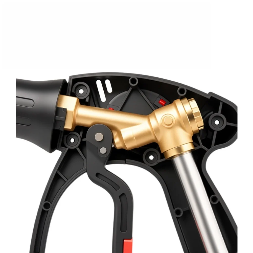 Adjustable Water Jet Quick Connect Sprayer 10 Meter Range Metal Alloy Construction Brass Fitting For Car Washing