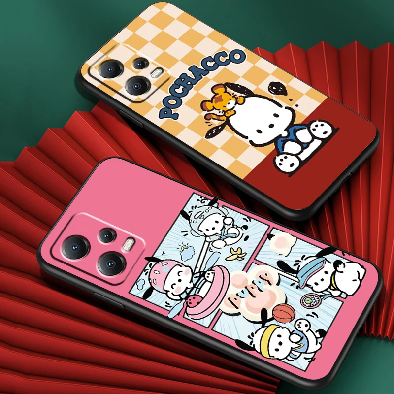 Pacha Dog Cute Cartoon For Xiaomi Redmi Note 13 12R 12 12S Turbo 11 11T 11S 10 10S Pro Plus 5G Black Cover Phone Case