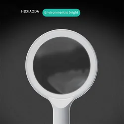 Xiaoda 3X Smart Gravity Sensor Handheld Magnifier Optical Glass Lens Loupe 45 LED Lights Auto Adjust Brightness Night Light