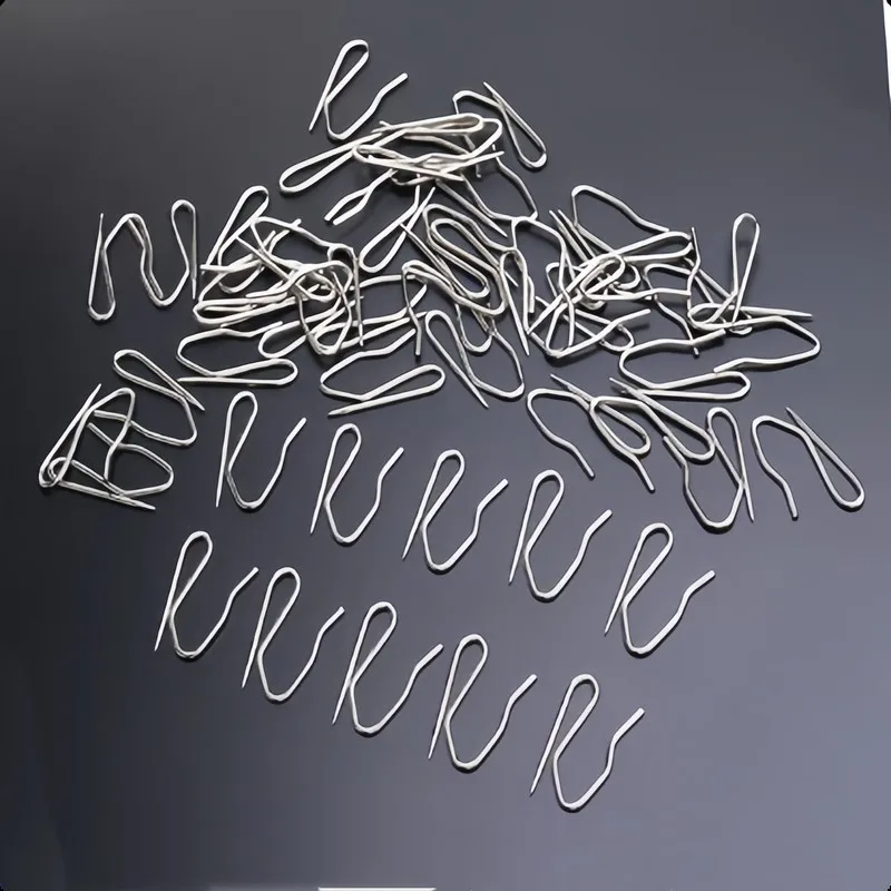 46 pcs 3cm Stainless Steel Curtain Hooks with Sharp Pointed Tip, ideal for Bathroom Shower Hook and Door Curtain Hanging