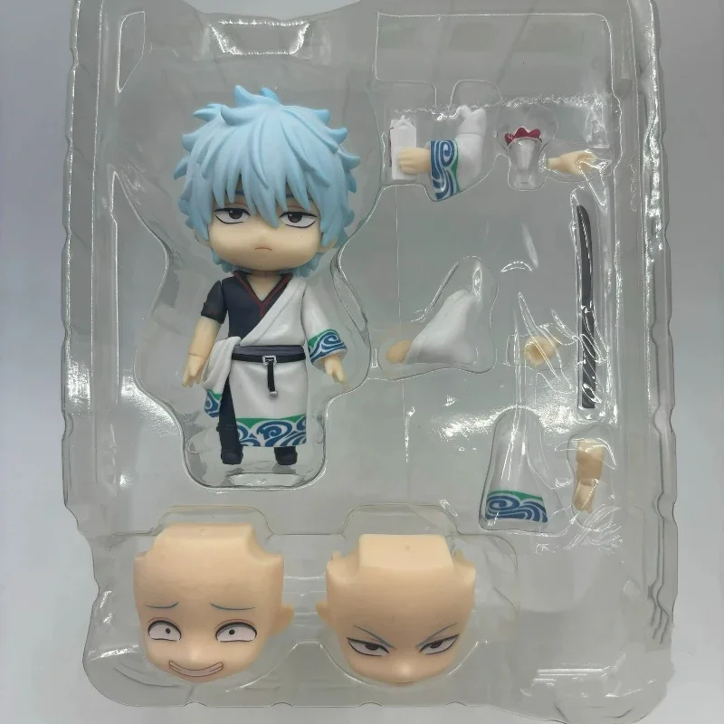 

Anime Hijikata Toshiro Figures Look Up Gintama Sakata Gintoki Katsura Kotarou Action Figures Q Version PVC Cute Model Toys Gifts