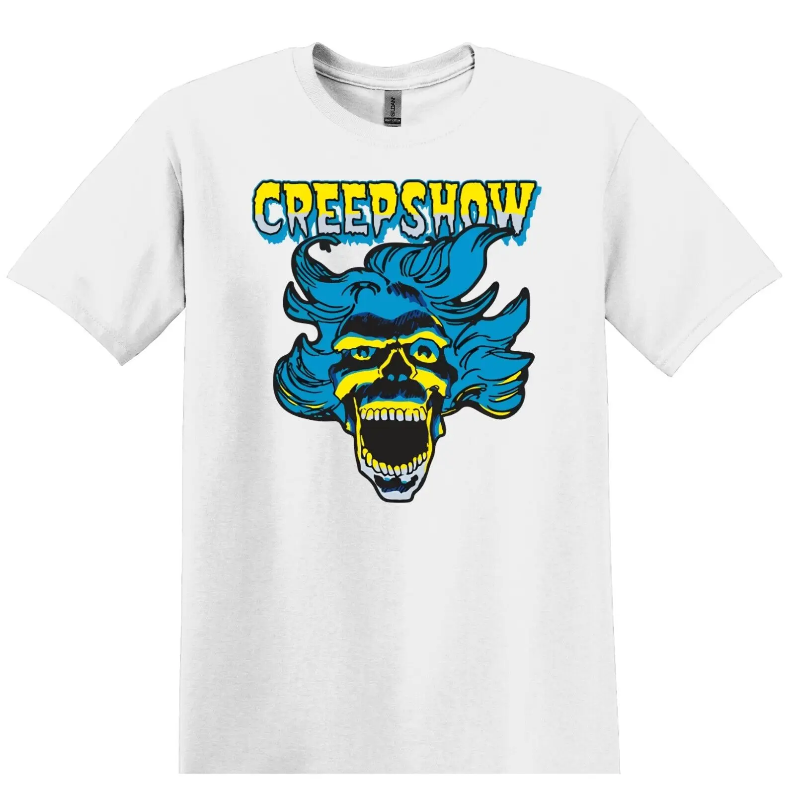 تي شيرت CreepShow فيلم رعب أبيض S-3XL
