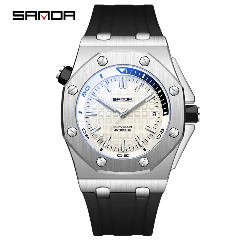 Sanda\'s new 7031 men\'s automatic mechanical movement quartz watch fashion sports men\'s watch