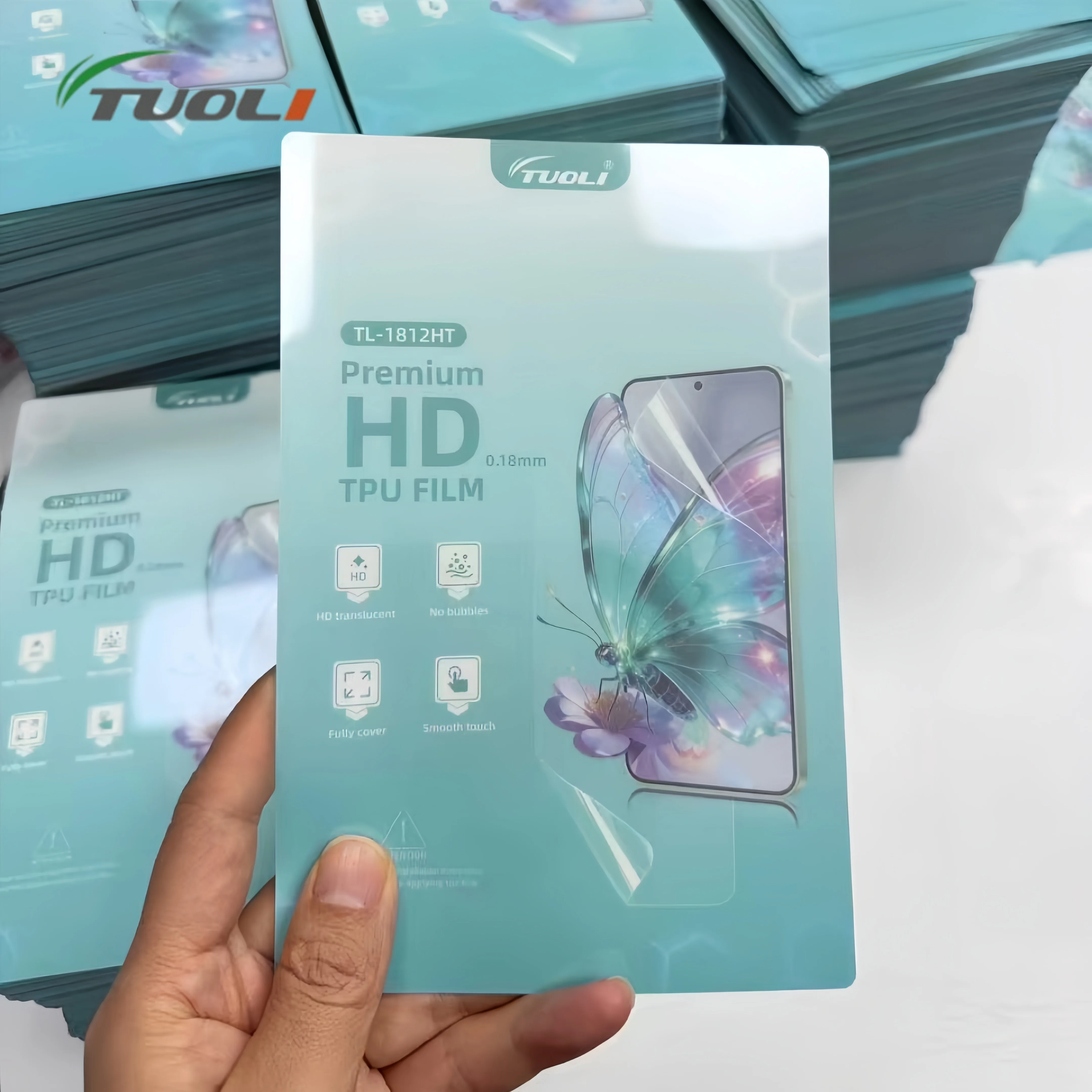 TUOLI TL-1812HT HD TPU 0.18mm High Definition Clear Hydrogel Sheet Screen Protector Cutting Machine