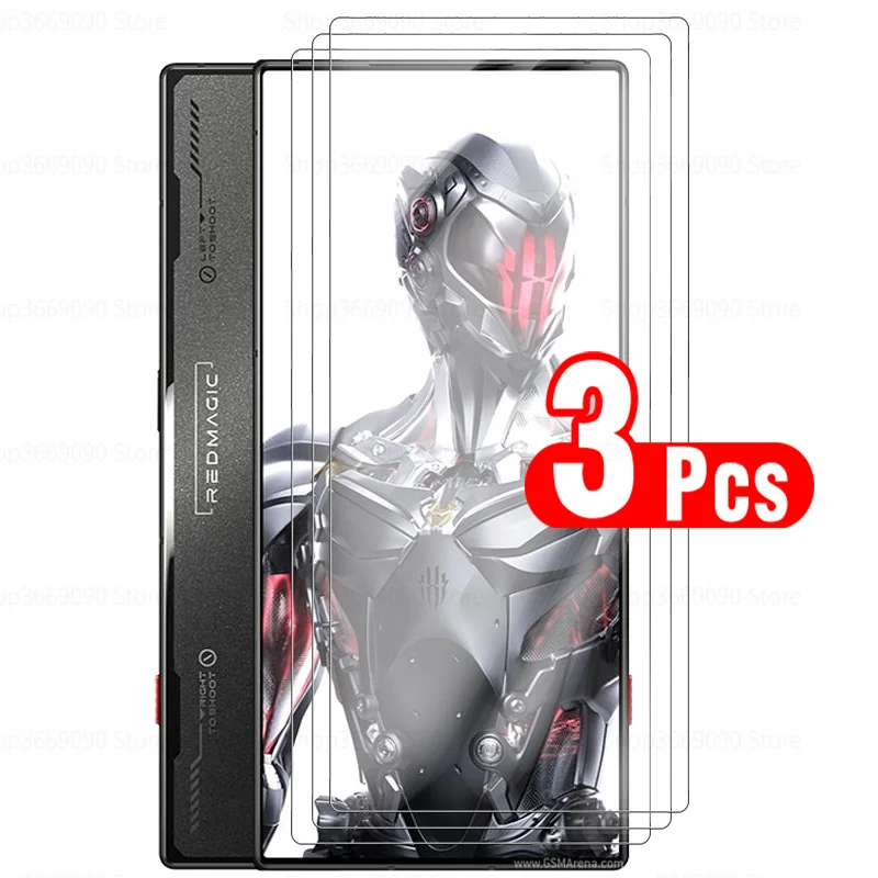 3Pcs protective glass for ZTE nubia Red Magic 8S 8 Pro Plus 8Pro + Magic8Pro tempered glass screen protectors armor safety film