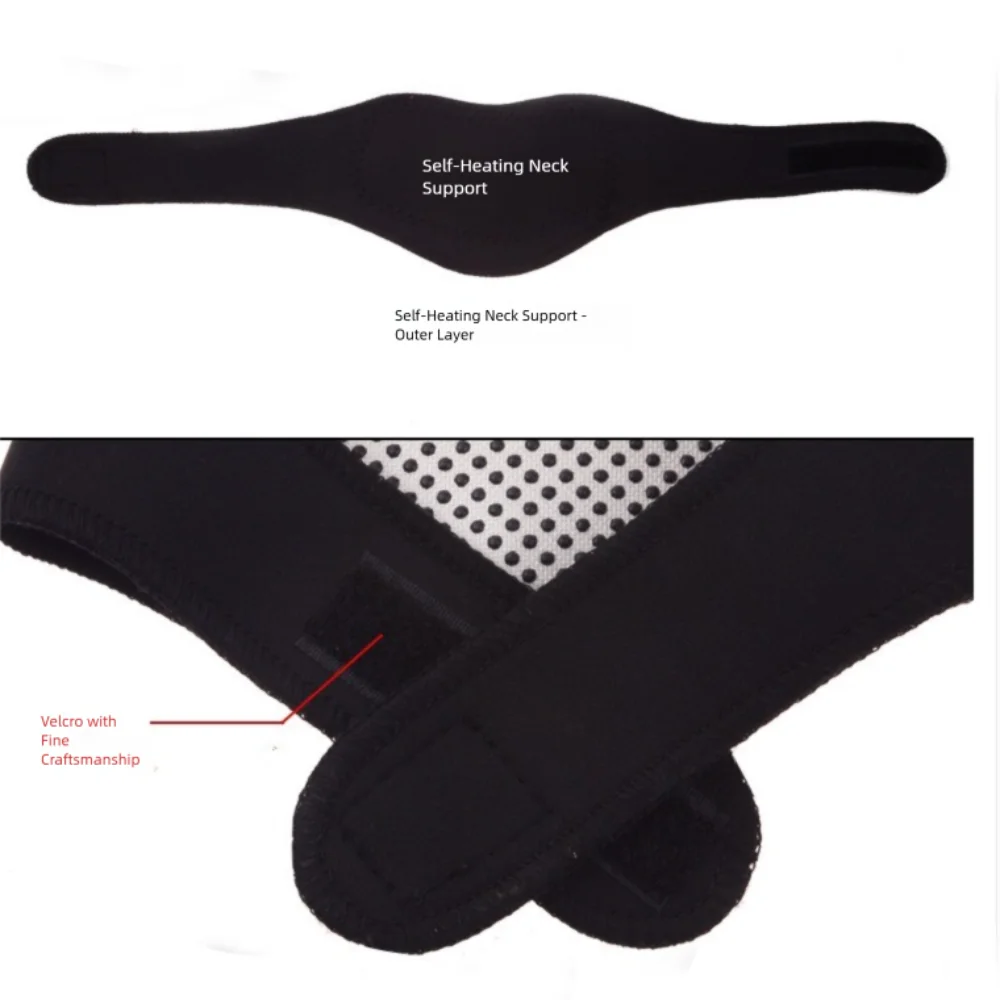 

Portable Self-Heating Neck Brace Soft Magnetic Therapy Cervical Pillow Spontaneous Heat Adjustable Fit Magnetic Neck Support