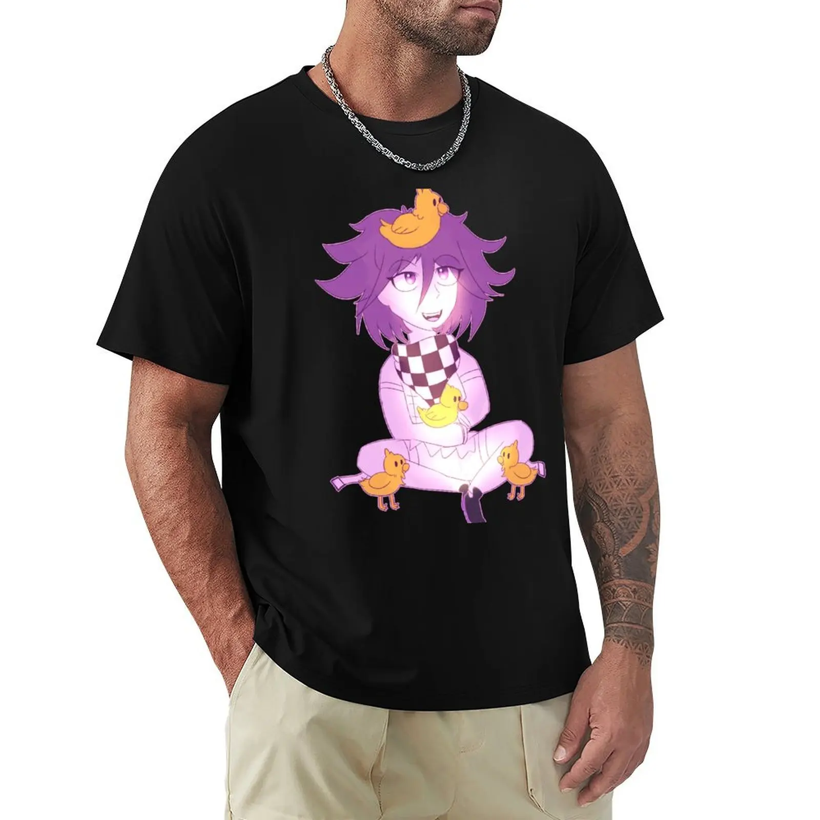Kokichi with Ducklings T-Shirt man t shirts high quality luxury brand T-Shirt