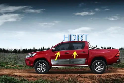 

Аксессуары для окон toyota hilux revo, хромированная обшивка оконных ворот из АБС-пластика для toyota hilux revo 2006-2019, хромированная Декоративная Обшивка