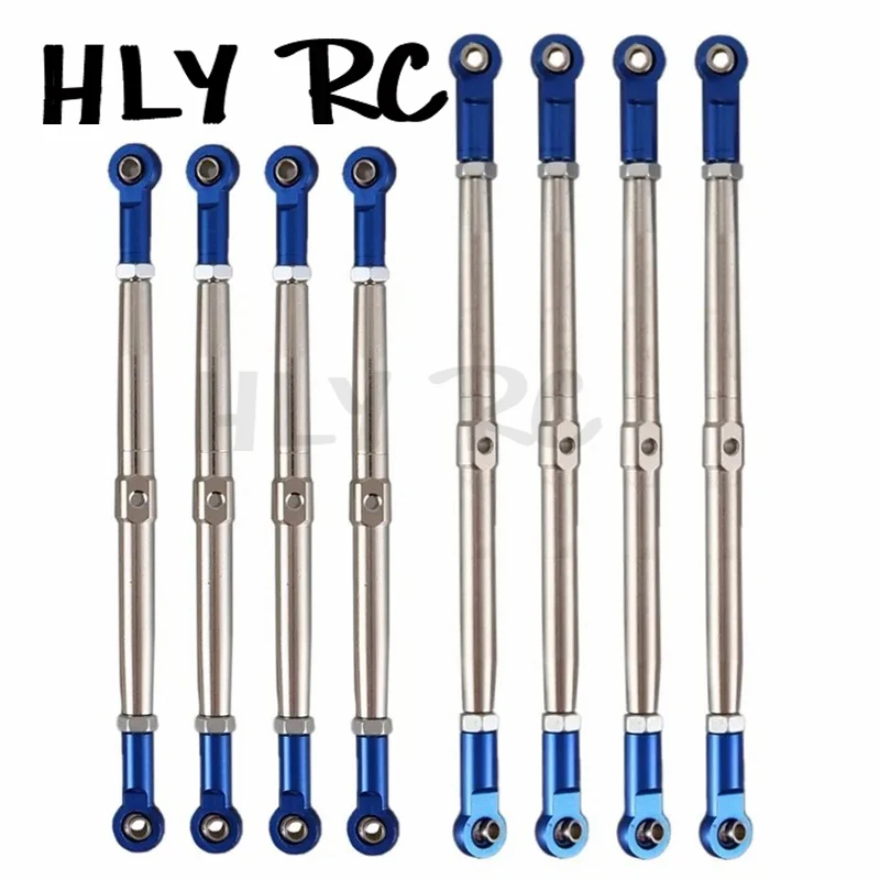 8pcs Metal Push Rod Pushrod Link Rod Links Turnbuckle 5319X 5338R for 1/10 Traxxas Summit Revo E-Revo 2.0 RC Car Upgrade Parts