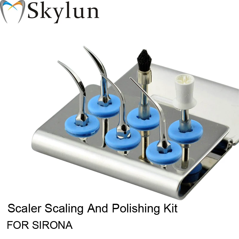 

Dental Ultrasonic scaler Tip Kit SCALER SCALING AND POLISHING KIT SILVER TIPS GS1 GS4 PS1 PS3 BRUSH *3 PROPHY *3 Fit SIRONS AT33