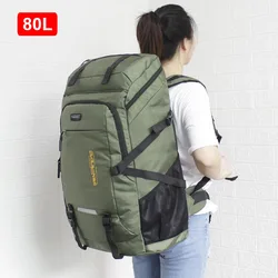 Zaino da viaggio di grande capacità 50L/80L per uomo sport all'aria aperta arrampicata campeggio escursionismo zaino bagaglio borsa da scuola confezione in Nylon