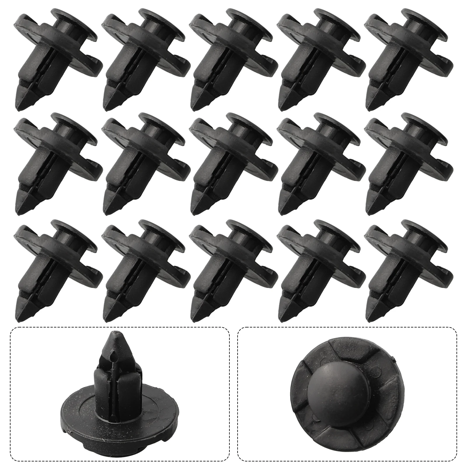 100pcs Car Bumper Fender Clips Trim Fasteners For NISSAN 350Z 370Z ALMERA ALMERA TINO CUBE E NV200 LEAF MICRA MURANO NAVARA