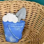 Christmas decorations for children, elderly, snowmen, cookies, and people hanging ornaments