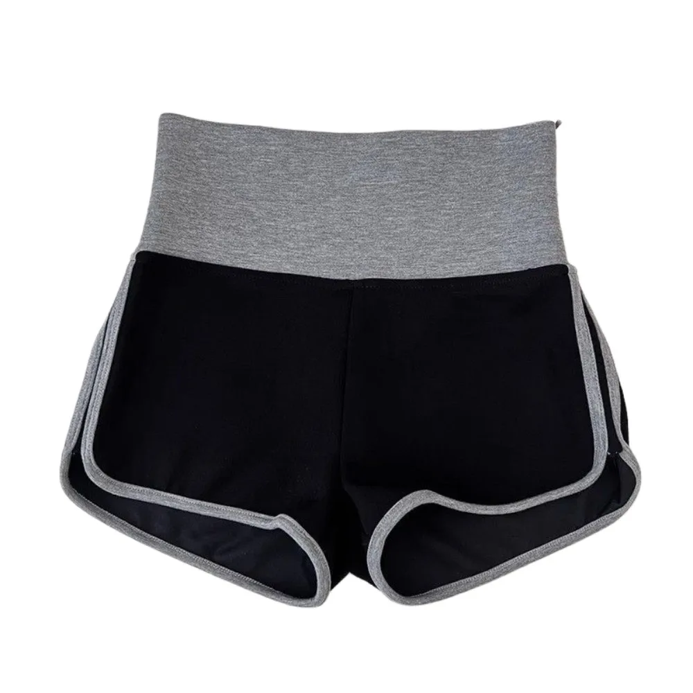 

Simple Sweet Casual Sport Shorts Sweatpants High Waist Skinny Short Pants Color Blocking Trousers Slim Mini Hot Pants Women