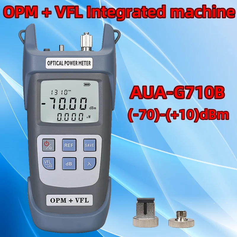 COMPTYCO AUA-G710B Optical Power Meter + Visual Fault Locator FTTH Optical Fiber Tester(-70~+10dBm) OPM+VFL 1/10/15/20/30/50MW