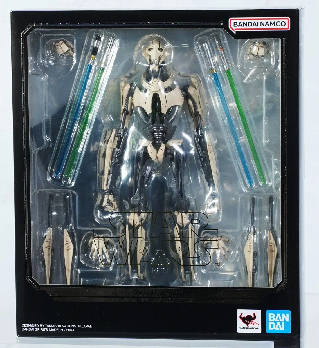 

100% оригинальная фигурка Bandai S.H.Figuarts Shf General Grievous Star Wars Episode 3 Revenge of the Sith, подлинная, в наличии, модель игрушки