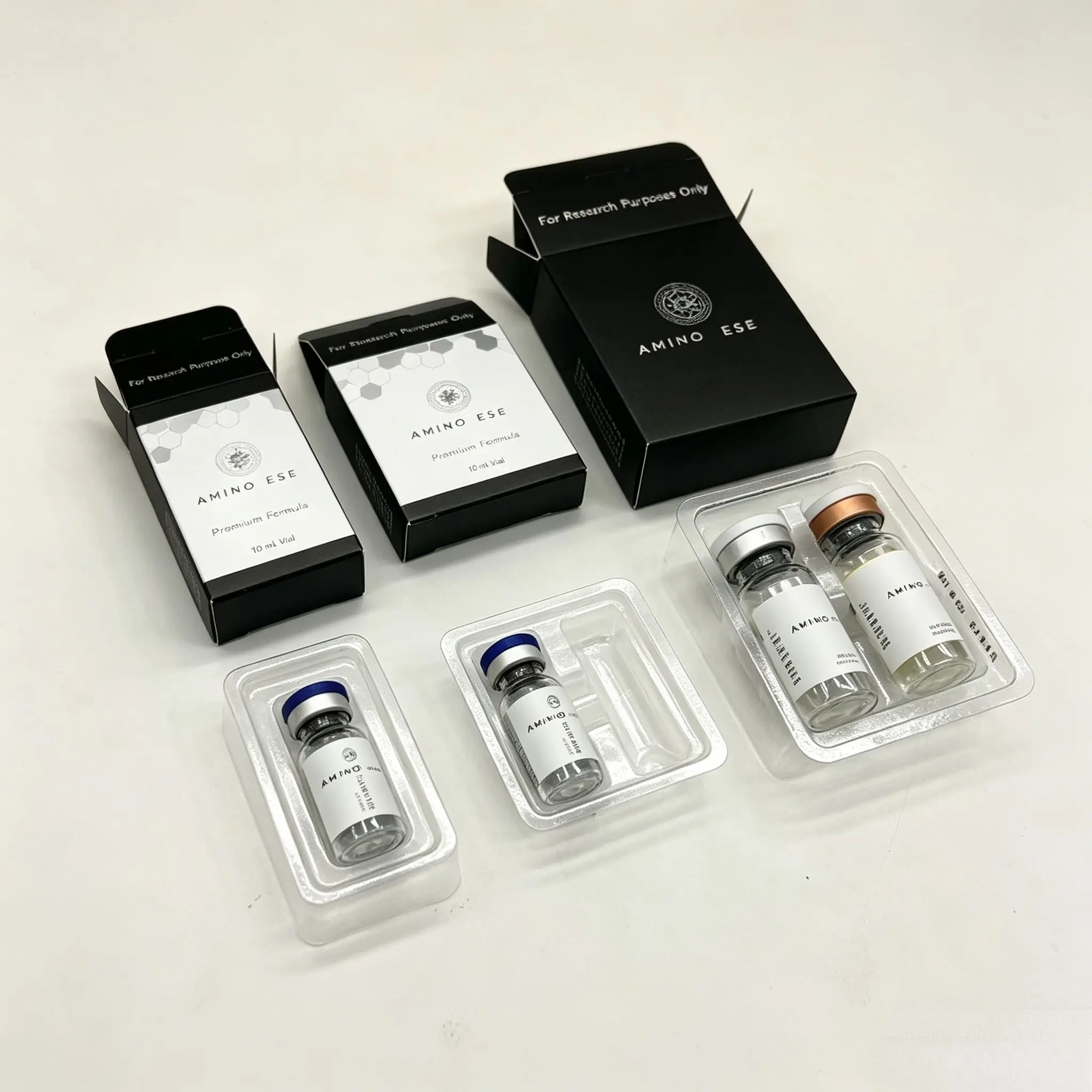 Custom Printed Waterproof Vinyl Stickers & Label Boxes For Peptide 3ml 10ml Beauty Fitness Nutrition Supply Vials view 4