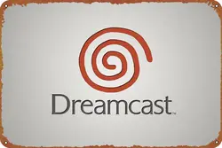 Dreamcast Consoles Video Game Poster Vintage Cute Metal Sign Gift Retro Novelty Cafe Store Garage Tin Signs8x12 Inch