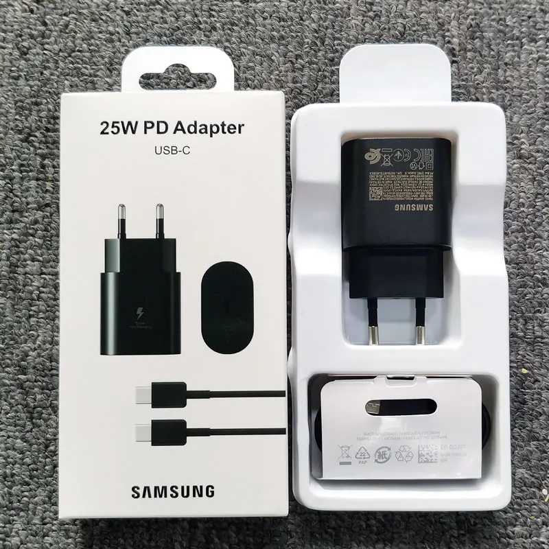 Samsung A15 A25 A35 A55 A54 A73 25W PD Charger Super Fast Charge Adapter For Galaxy S24 S23 S22 S21 