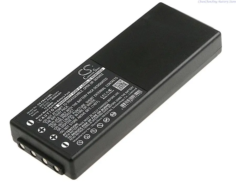 Replacement 2000mAh Battery for HBC FUB78AA PM471560 BA210040 BA211060 BA213020 BA214060 BA214061 Spectrum 3 For Liebherr Funkst