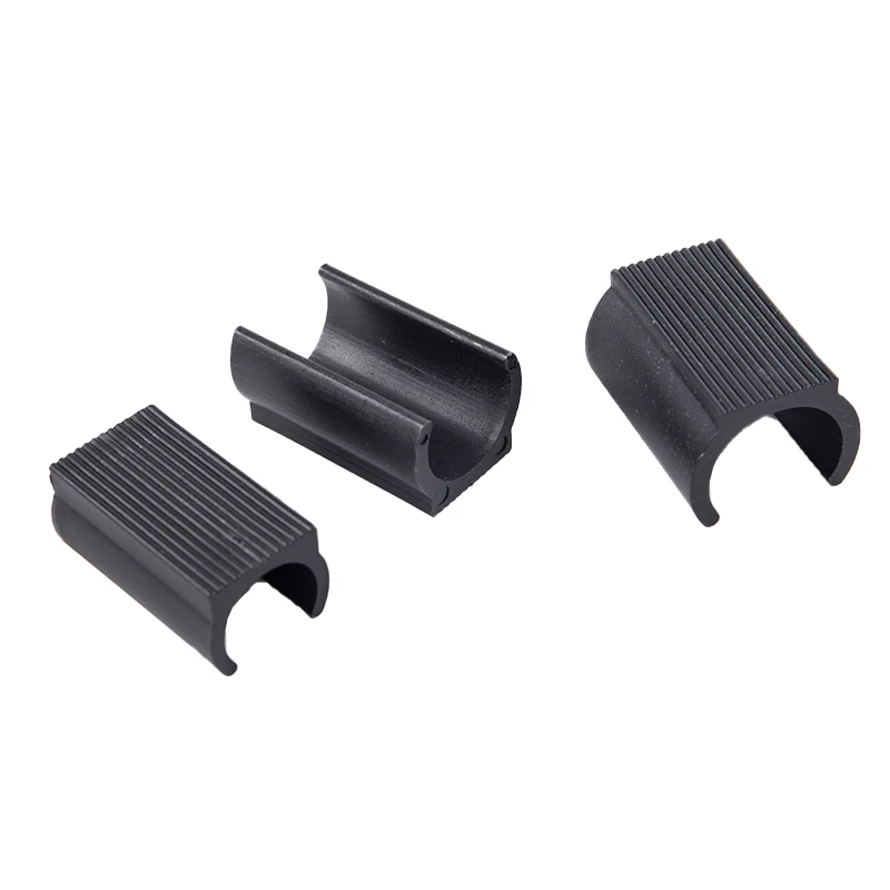 10 pz durevole a forma di U sedia gamba Pad utile antiscivolo tubo Caps Anti-anteriore inclinazione ammortizzatore sgabello tubo morsetto scivola protezione del pavimento