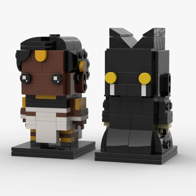 

299 шт. MOC Arcane Mel and Black Rose BrickHeadz DIY сборная модель строительные блоки развивающие игрушки подарок на день рождения для детей