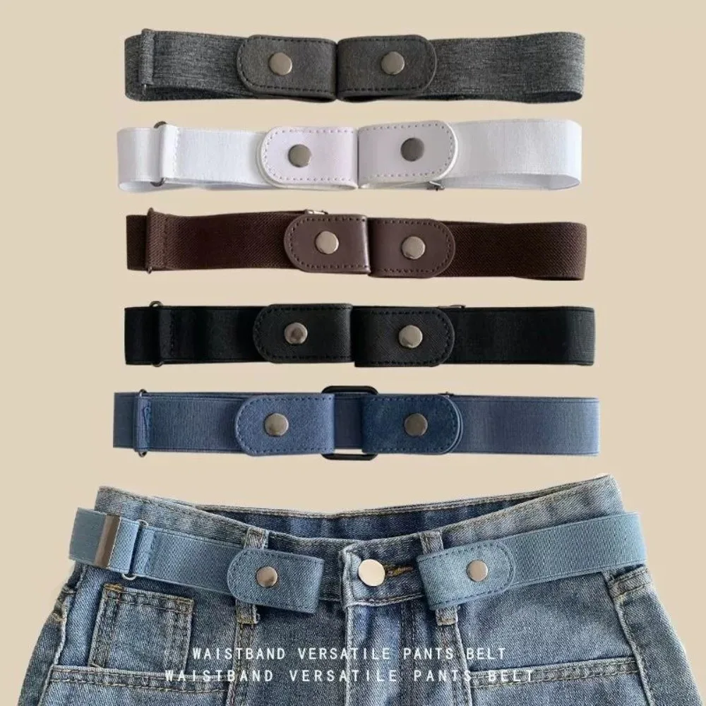 New Easy To Wear Invisible Belt Stretch Elastic Adjustable Elastic Waist Band Comfortable Canvas Stretch Waist Band Fashion Wear