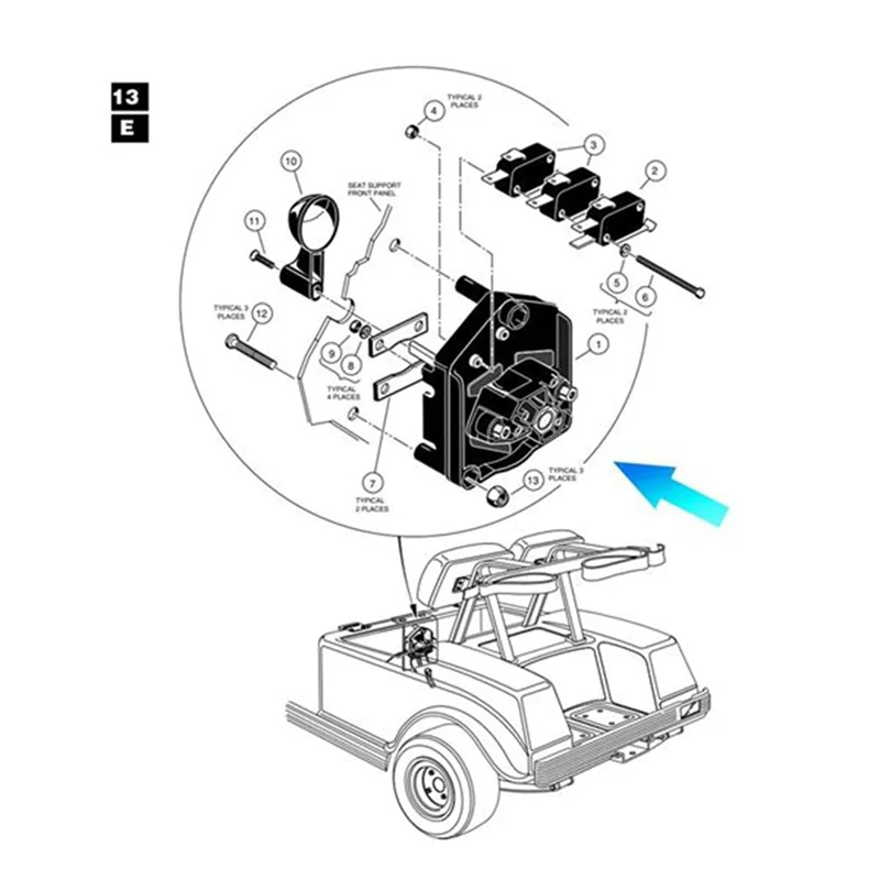 

Discount-Golf Cart Forward And Reverse Switch Assembly With Handle For Club Car DS 1011997 101753003 Accessories Gear Switch