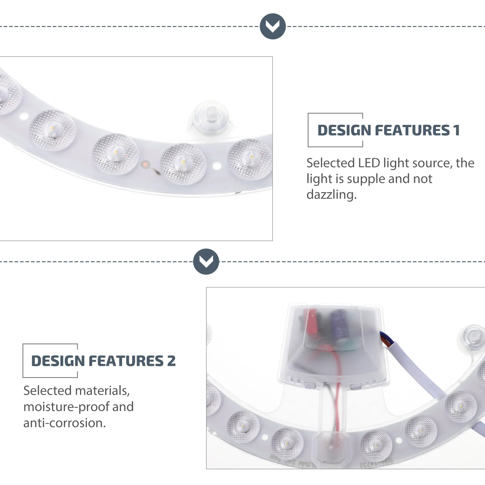 

Led Magnetic Circular Light Source Panel For Ceiling Light Transformation Moisture-Proof Durable Lighting Board, Ceiling Lamp