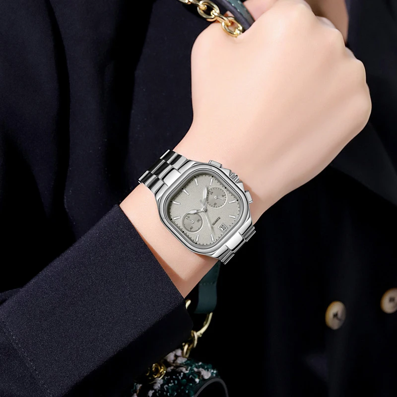 MAYZHISU ผู้หญิงนาฬิกาหรูหรานาฬิกา Retro ผู้หญิงนาฬิกาข้อมือควอตซ์หญิงสายคล้องคอธุรกิจนาฬิกาสุภาพสตรีปฏิทิน