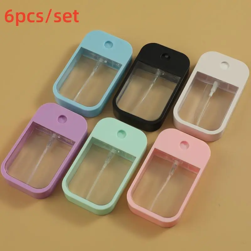 New 45ml 6 Color Portable Refillable Hand Sanitizer Alcohol Bottles Mini Card Spray Bottle Travel Sub-bottling Cosmetics Press