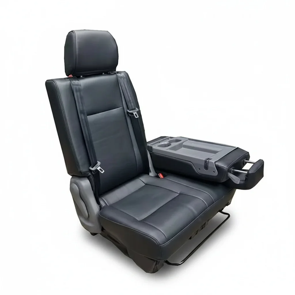 

Factory Wholesale AutoLiuma Luxury Leather Mother-child Seat Folding Van Seats for Motorhome Travel Vehicle Camper
