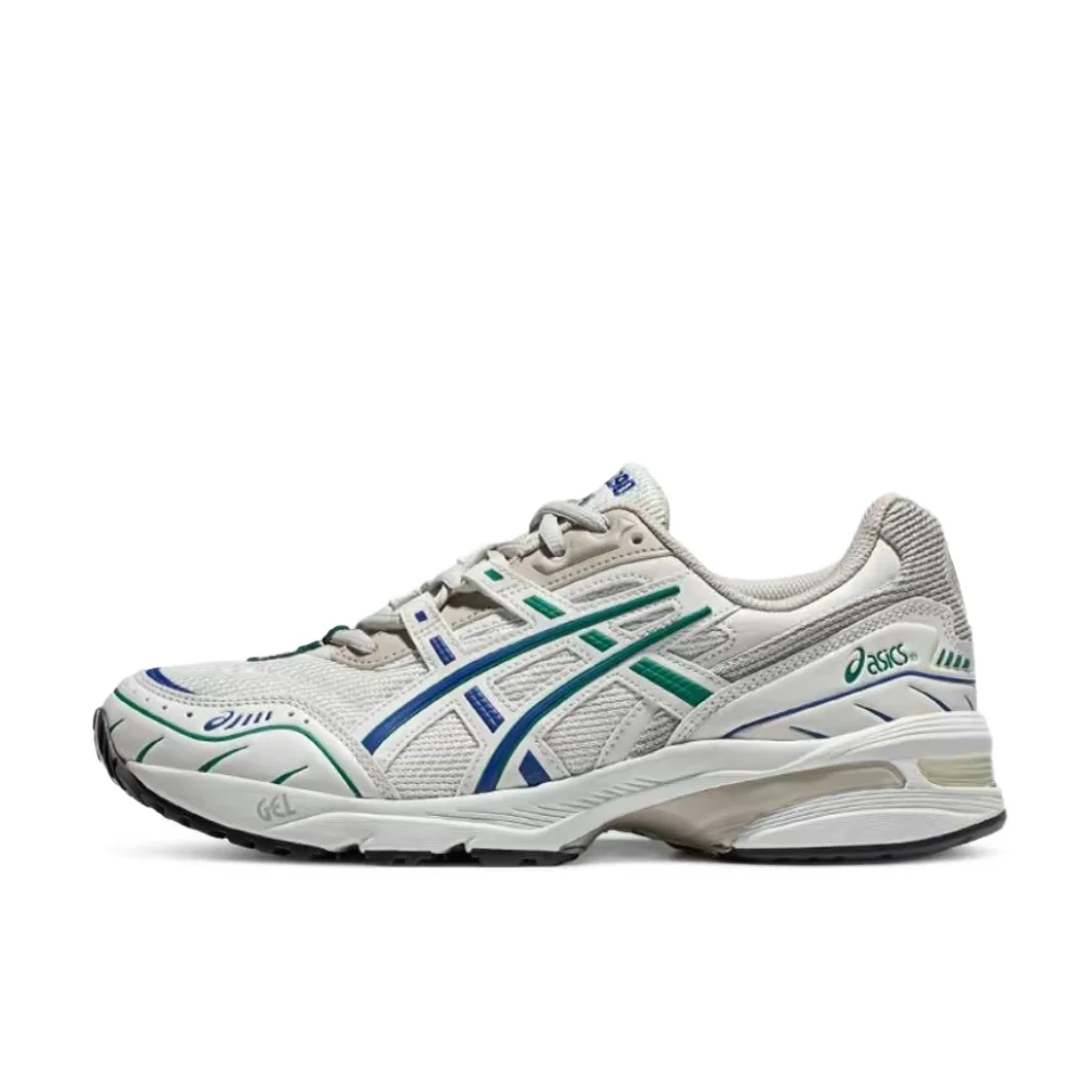 ASICS Gel-1090 V1 Round-Toe Lace-Up Non-Slip Comfort Low-Top Casual Shoes for Men and Women in Beige/Blue Color 1203A243-101