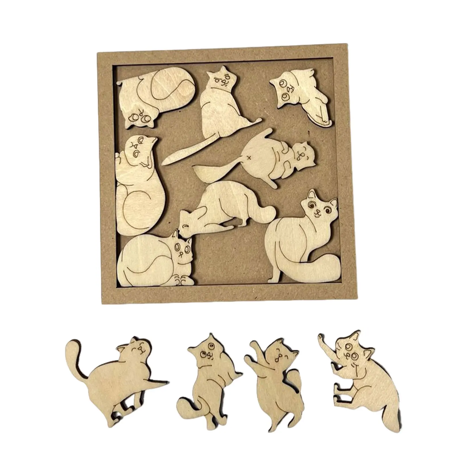

Cat Puzzle To Cultivate Logical Ability In Children Puzzle Is Durable And Odorless. Exquisite