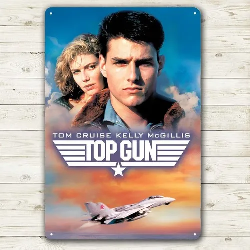 Tom Cruise Film-Metallposter Blechschild - Sammlerplatte