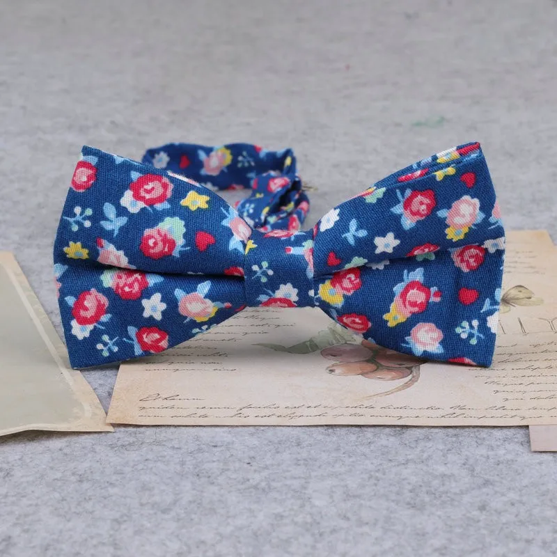Marke Neue Männer Mode Retro Blume Drucken Bogen Krawatten Für Mann Casual Schule Jungen Katzen Muster Neck Tragen Bowtie Zubehör schmetterling – Detail 14