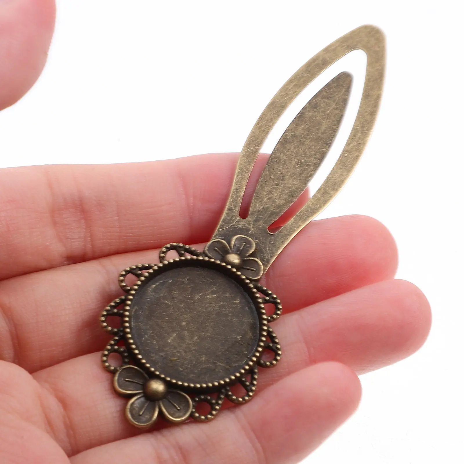 

10Pcs Copper Bookmark Delicate Vintage Style Reading Mark Smooth Edge Book Protection Portable Lightweight Bookmark