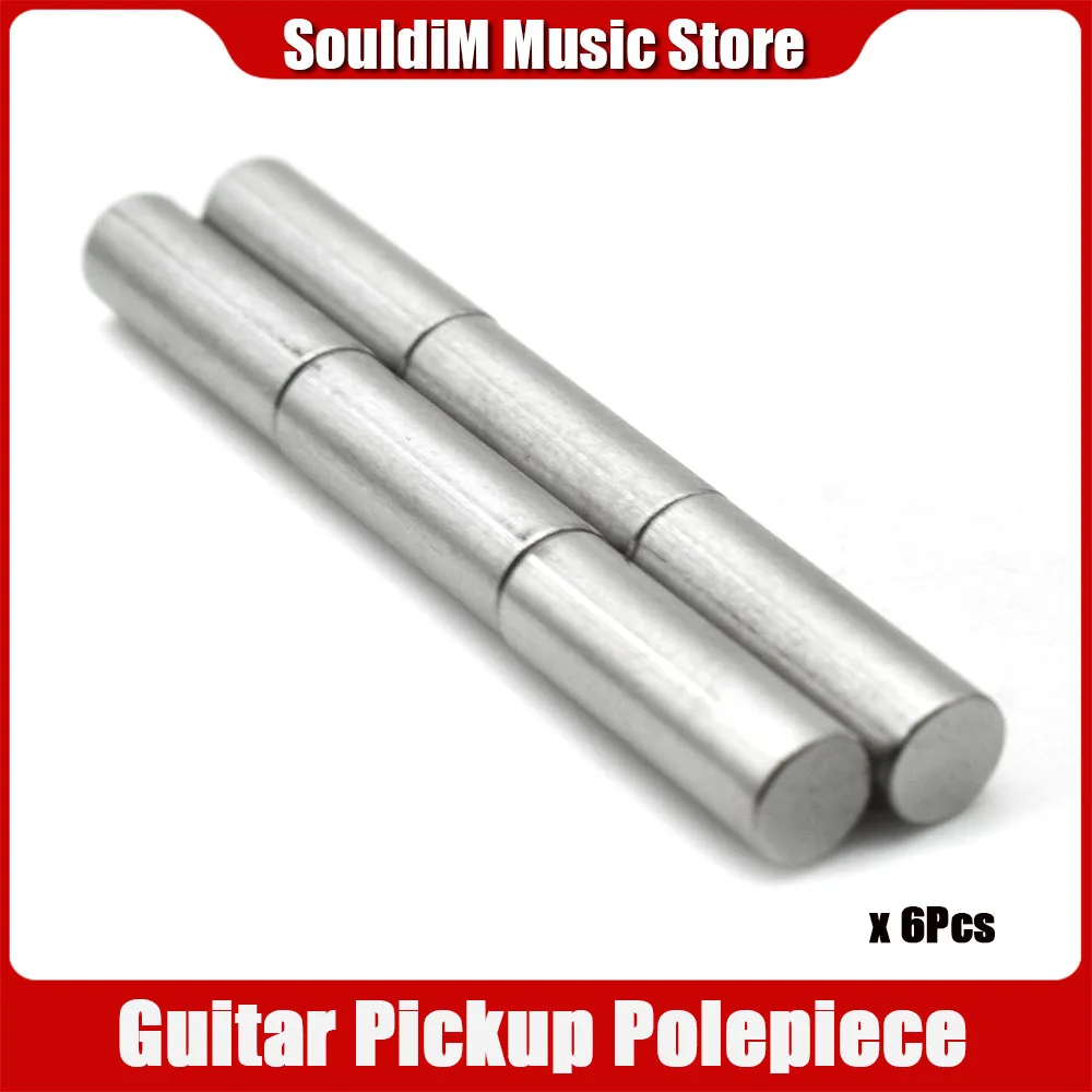 6Pcs Humbucker Magnetized Alnico 5 Electric Guitar Pickup Polepiece Slug Pole Slug /Pickup Magnet Slug Rods 15mm or 18mm