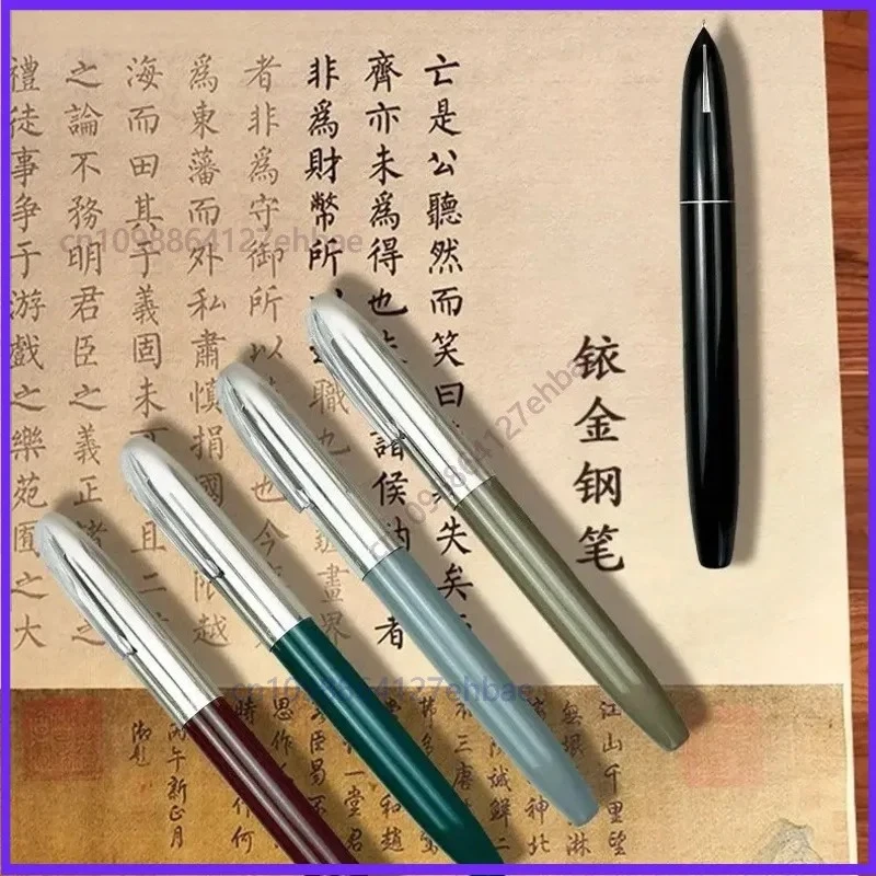 for-hero-565-万年筆-イリジウムゴールド-f-05mm-ペン先-スクイーズプッシュプルインク吸収-クラシックレトロオフィス用品-ライティング（5本）