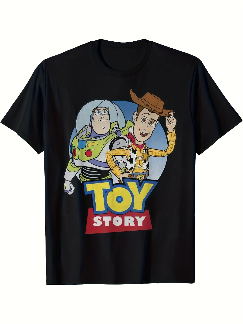 

Toy Story Buzz&Woody Men's Pattern T-shirt - Official Buzz Lightyear&Woody Design Summer Top