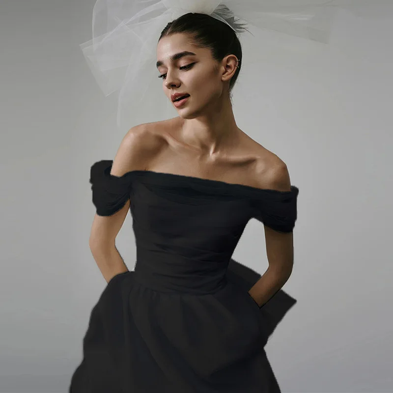 Nowe Eleganckie Lekkie Suknie Ślubne dla Kobiet Białe Seksowne Mini Sukienki Ślubne z Siateczkowym Trenem Luksusowe Sukienki na Przyjęcia Vestidos