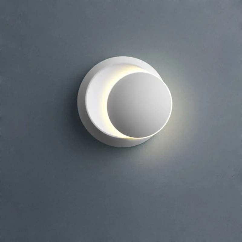 LED Crescent Wall Lamp Simple Adjustable Lamps And Lanterns Bedside Lamps for Bedroom Living Room Stairs Aisle Wall Lights