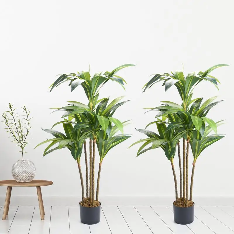 

Realistic 150cm Artificial Olive Tree with Silk Leaves and Natural Trunk - Low Maintenance Decor for Home, Office, and Indoor