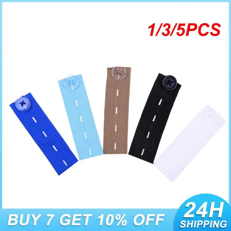 

1/3/5PCS Width 2.4cm Waistband Extender Button Durable Versatile Waistband Adjustment Expandable Waistband Popular 2g