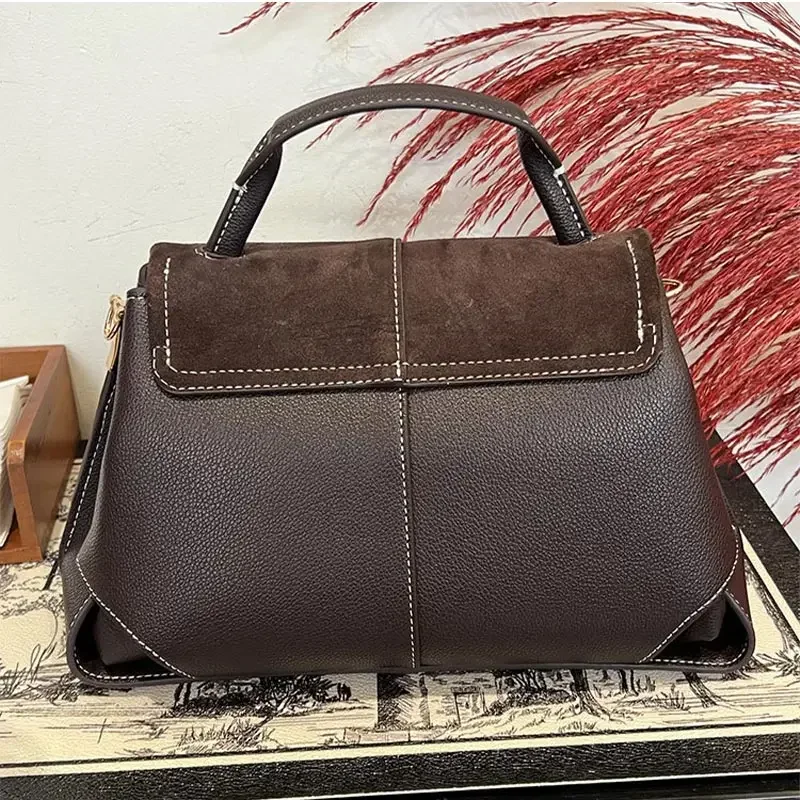 Luxus Marke Schulter Tasche Französisch Elegante Leder Handtasche Neue Matt Große-kapazität Pendler Tasche Nische Design Kreative Frauen Tasche – Detail 2