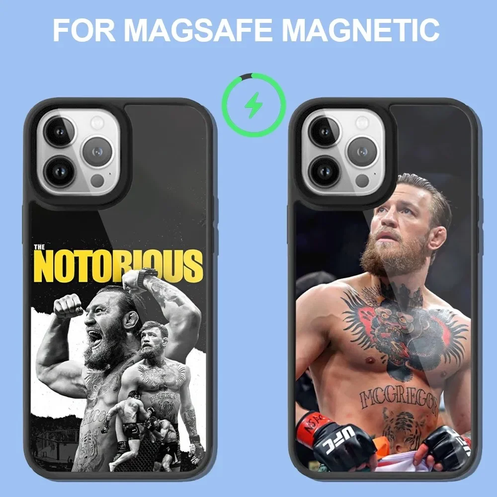 U-Ufc Conor McGregor Phone Case For iPhone 14 13 12 11 15 Pro Max Plus Mini Magsafe Wireless Charge Cover