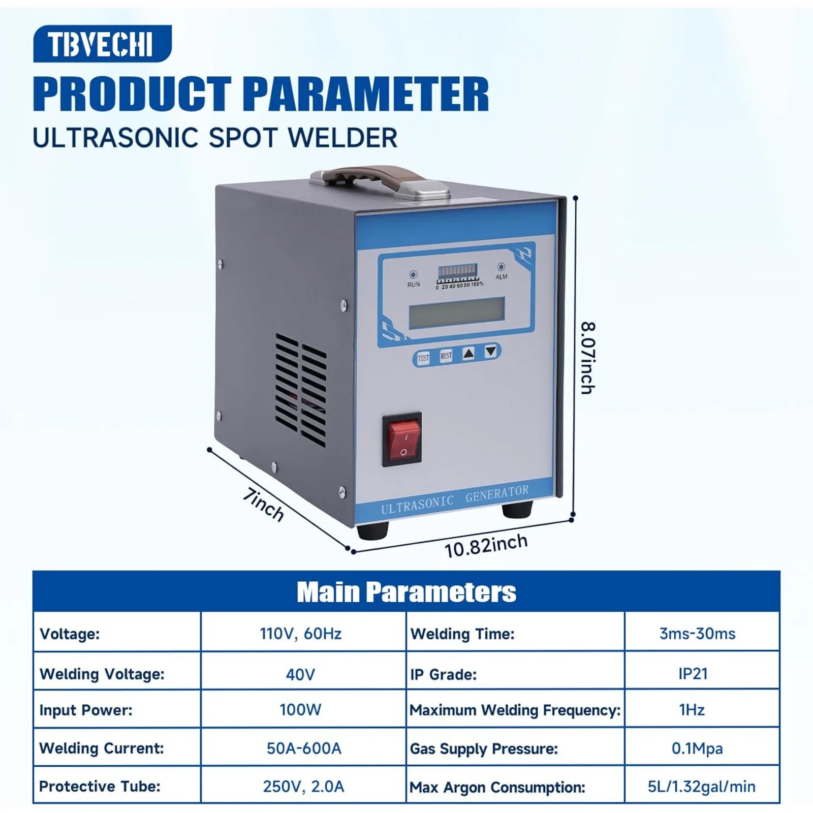 

28KHz 700W CNCEST Ultrasonic Plastic Welder, Handheld Ultrasonic Spot Welder Portable Spot Welding Machine for ABS/PP/PE