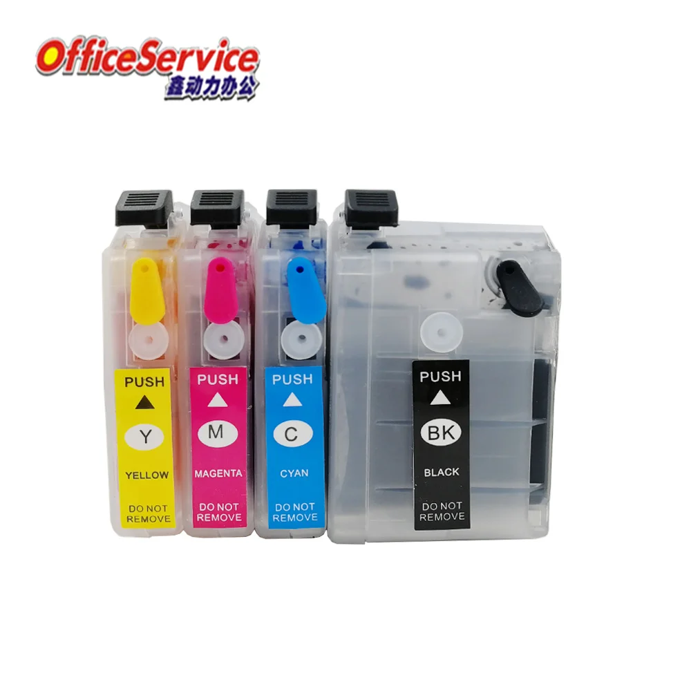 Refillable Ink Cartridge For Brother DCP-J100 DCP-J105 MFC-J200 inkjet printer LC509 LC529 LC539 LC549